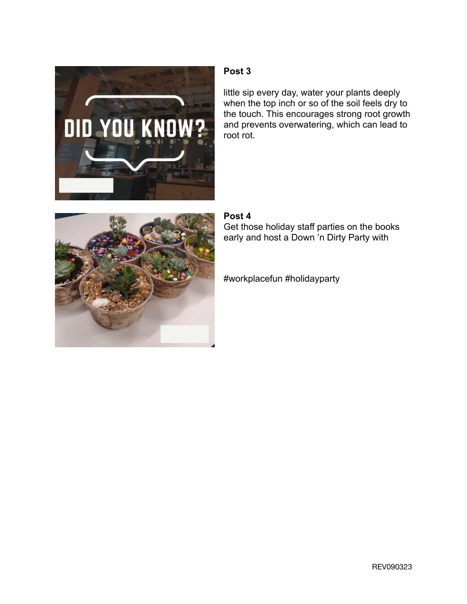 Additional social graphics and captions